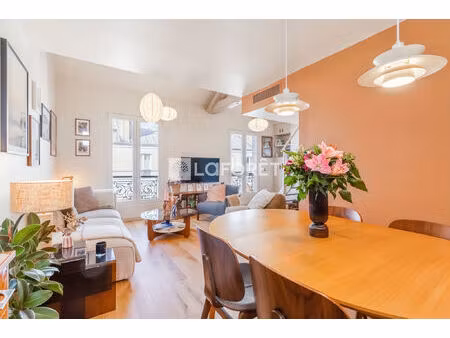 appartement 75009 paris - 3 pièces 53.19 m² et 80.06m² au sol