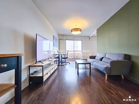 à louer – appartement t2 meublé avec balcon et vue exceptionnelle