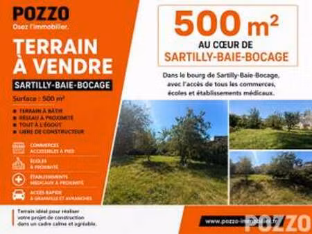 vente terrain à sartilly (50530) : à vendre / 500m² sartilly