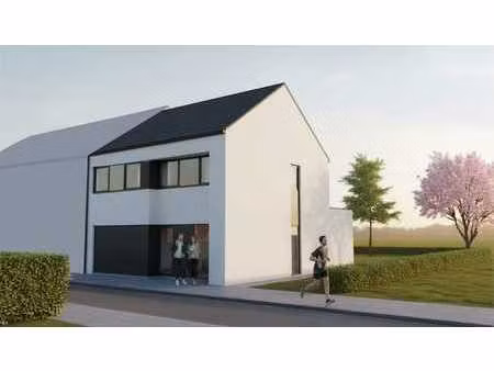 nieuw te bouwen halfopen bebouwing te dilbeek