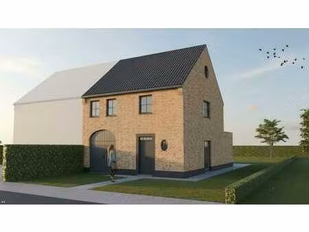 nieuw te bouwen halfopen bebouwing te moeskroen