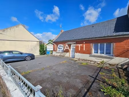 maison semi-individuelle 6p  3 ch 115m² sur 1310m² avec jardin + garage double + atelier