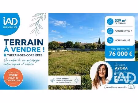 terrain à bâtir à thézan-des-corbières (11200)
