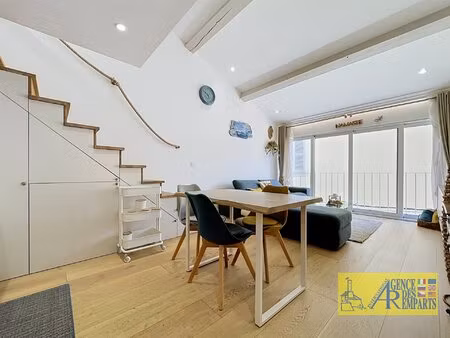 élégant duplex en mezzanine dans le vieil antibes