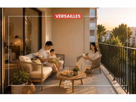 vente appartement neuf 3 pièces 58m2 versailles - 403000 € - surface privée