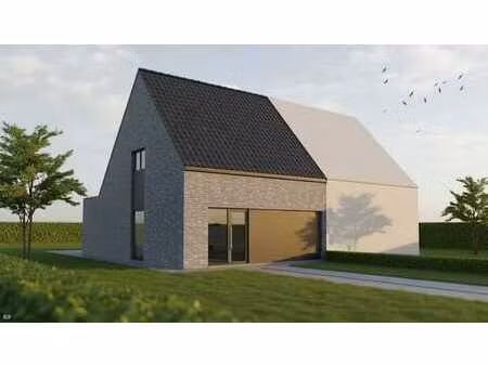 nieuw te bouwen halfopen bebouwing te lede