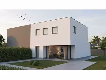 nieuw te bouwen halfopen bebouwing te zwalm