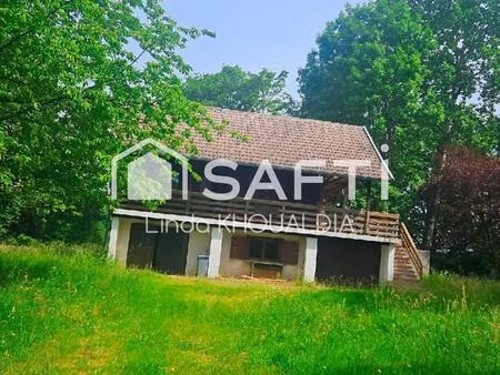 plaine – chalet 78m² - 3 chambres sur un terrain de plus de 36 ares dont une partie constr