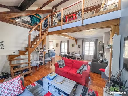 loft duplex 98 m² terrasse sans vis-à-vis | garage 38 m² | dreux centre