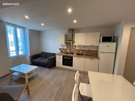 t2 meublé 38 m2 avec jardin