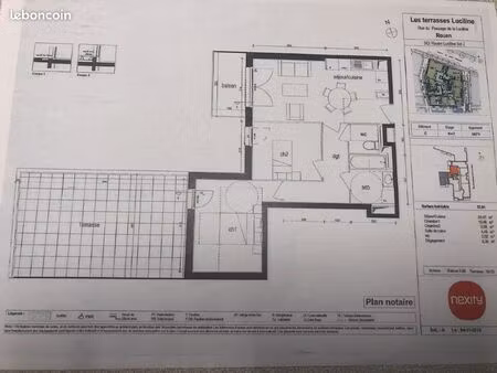 appartement 3 pièces 55 m²