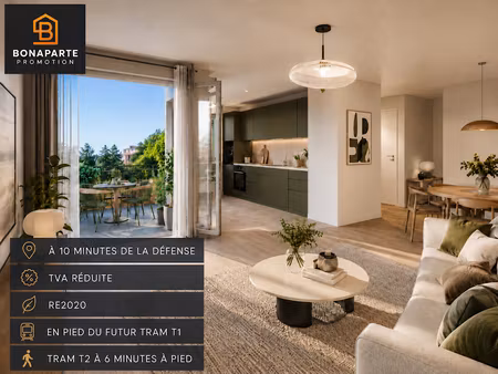 vente appartement 4 pièces 83 m² à nanterre (92000)  347 000 €