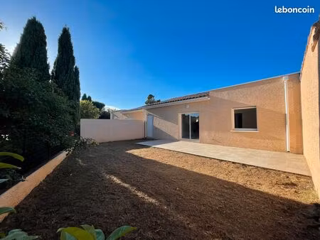 maison contemporaine - 2 chambres - 56 m² + 19m² garage attenant