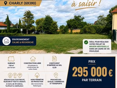 vente 2 terrains constructibles