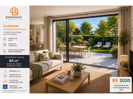 vente appartement 4 pièces 85 m² à eaubonne (95600)  429 000 €