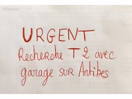 urgent recherche t2 antibes