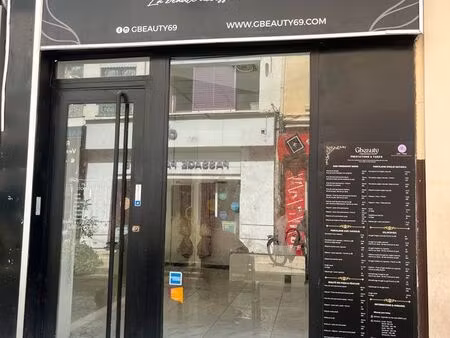 local commercial 23 m² - lyon 9 valmy - 2 lots indépendants - libre