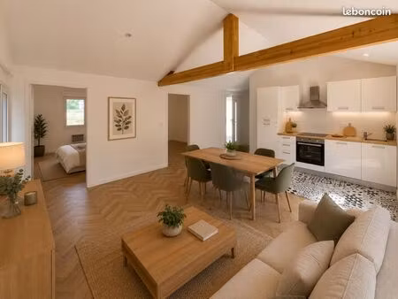 maison de plain-pied entièrement rénovée – 59 m² – jamais habitée – vue forêt – sans vis-à