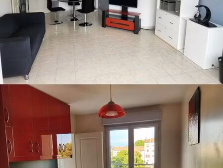 t2 meublé 55m² + terrasse 8m² + garage boxé individuel en sous-sol (1 voiture) - montluel 