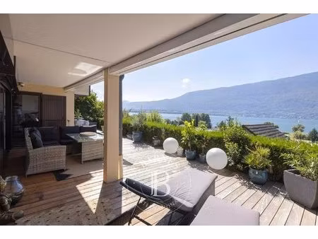 barnes aix-les-bains - tresserve - appartement 3 chambres - magnifique vue lac - piscine -
