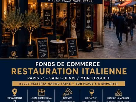 fonds de commerce  restauration paris