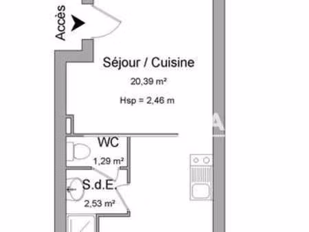 location appartement t1 à brest (29200) : à louer t1 / 24m² brest