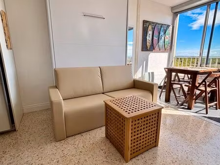 location meublée carnon montpellier 26m² parking 599 charges comprises