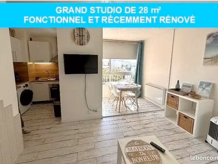 location meublée carnon montpellier 28m² parking 599 charges comprises