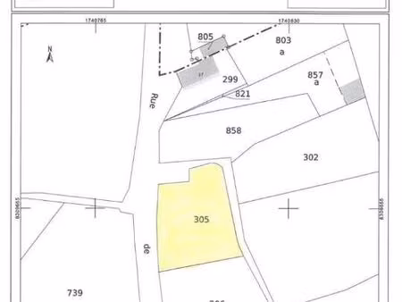 terrain 757 m² mennevret
