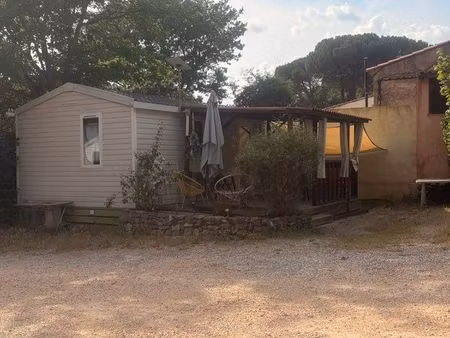 mobilhome dans camping résidentiel