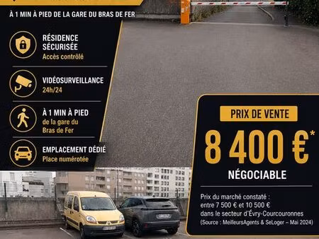 parking sécurisé gare bras de fer – évry-courcouronnes – 8 400