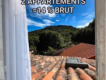 ensemble de 2 appartements meublés – investissement locatif à forte rentabilité (14%)