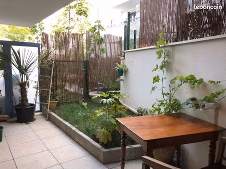 à louer - t2 meublé avec jardin privatif