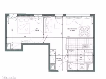t2 moderne 41m² - bagneux (proche métro 4 & 15) - disponible 07/08/2026 - plafond ressourc