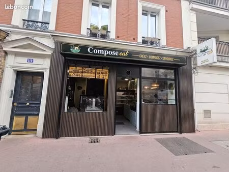 à vendre 95 000 – restaurant double concept (salades & poulet rôti) – levallois – 95 000