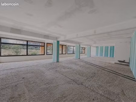 local commercial de 200m² loué brut - espace modulable