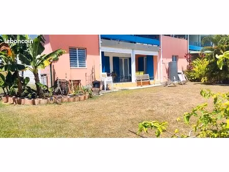 gosier f3 76m2+17m2terrasse+250m2 jardin privé