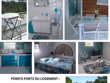 location f3 moderne tout meublé à baie-mahault