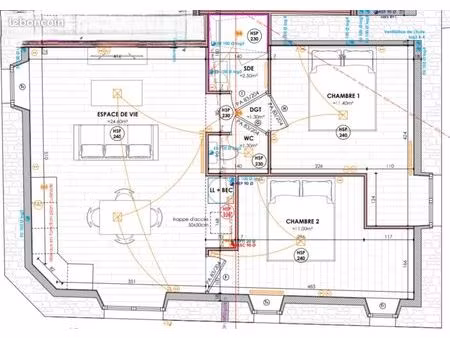 t3 neuf de 52 m² – 2 places de parking – tout à pied – quévert / dinan