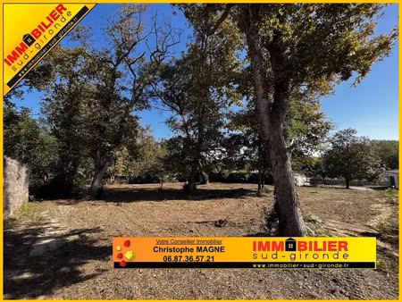 vente terrain 1043 m² à roaillan (33210)  92 500 €