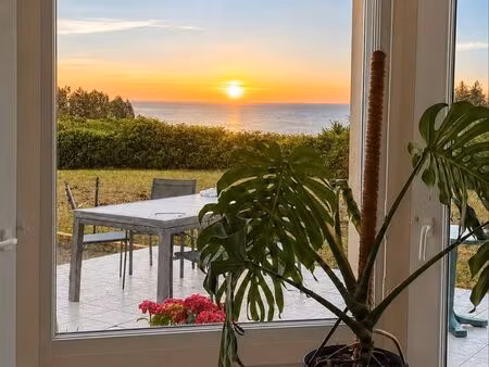 maison avec vue mer - plain pied - 80m2 sur terrain de 990m2 - plouezec (le questel)