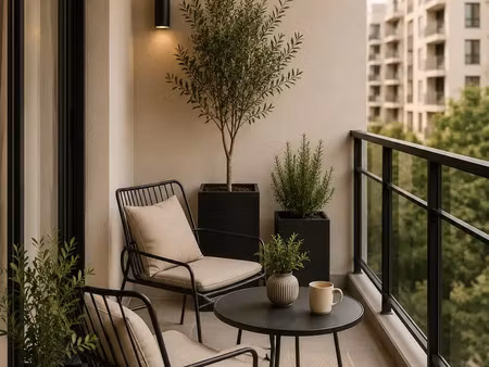 2 pieces neuf avec balcon au pied du metro