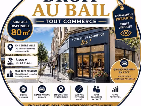vente locaux professionnels 2 pièces 81 m² à les sables-d'olonne (85100)  55 000 €