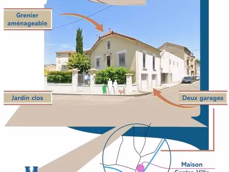 agréable maison lumineuse  sur une place calme  proche des lycées/ecoles et de toutes les 