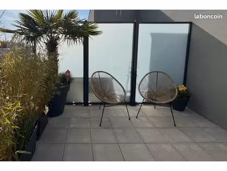 appartement 3 pièces de 83 m² avec terrasse et garage à vernon