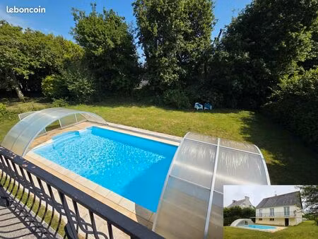 maison avec piscine et grand garage