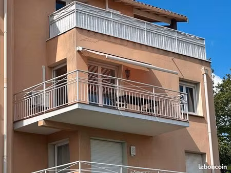 toulouse l’ormeau (31400) t4 traversant de 81 78m2 - 3 chambres - terrasse  balcon  piscin