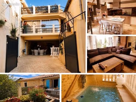 a vendre : maison 189 m² avec t2 indépendant  cave indépendante  piscine  spa