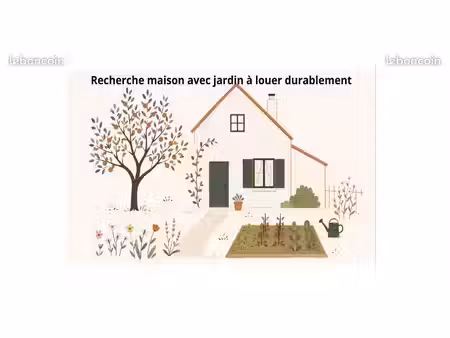 recherche maison avec jardin à louer durablement