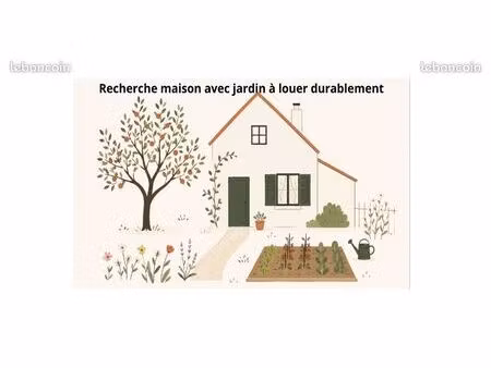 recherche maison avec jardin à louer durablement